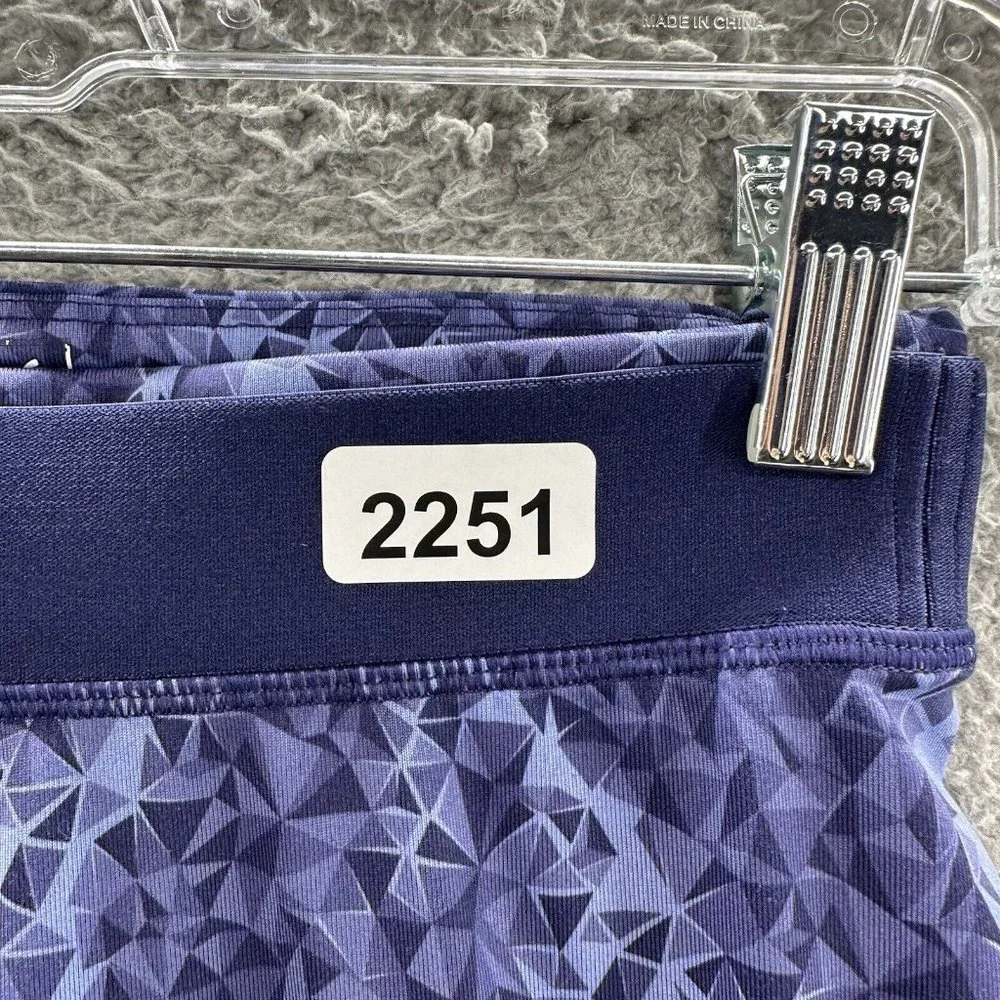Puma Leggings Women's Small Purple Geometrical Print‎ Capri Leggings